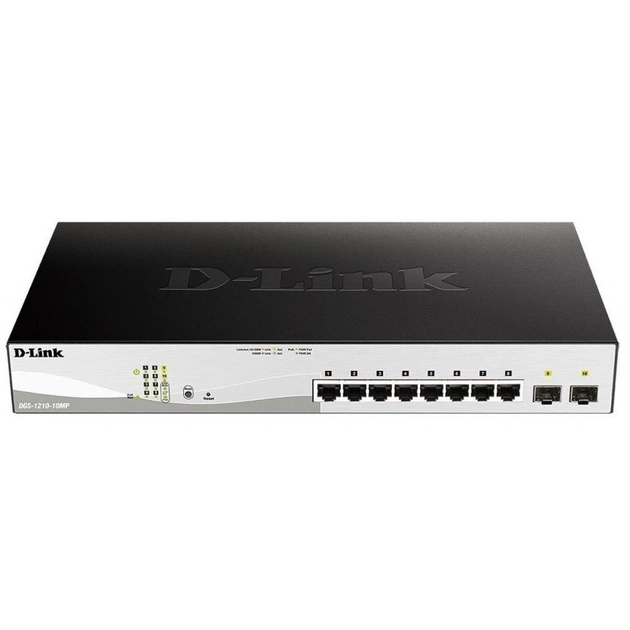 Комутатор мережевий D-Link DGS-1210-10MP/FL - зображення 1