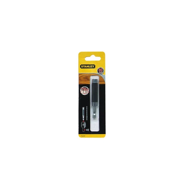Тримач для біт Stanley магнітний Superlock, L=80 мм, хвостовик 1/4, 6.3 мм (STA62407) - зображення 1