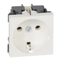 Розетка Legrand Розетка Schuko 16А 250В без шторок, 2 модуля, MOSAIC (077210) - уменьшенное изображение 1