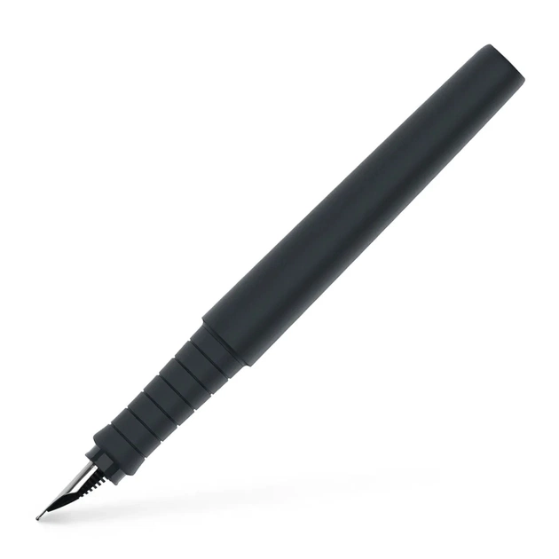 Ручка пір'яна Faber-Castell POLY Fountain Pen Black, колір корпусу чорний, перо F (0,5 мм) (32995) - зображення 1