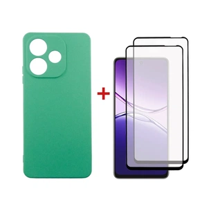 Чохол до мобільного телефона Dengos Oppo A5 Pro Case Soft + 2 Glass (Mint) (DG-CTG2P-25) зображення 1