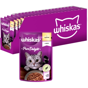 Вологий корм для кішок Whiskas Pure Delight курка в желе 85 г (5900951303333) зображення 1