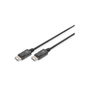 Кабель мультимедійний DisplayPort M to DisplayPort M 3.0m 4K black Digitus (AK-340100-030-S) - зменшене зображення 1