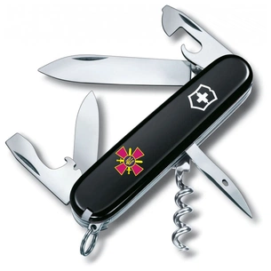 Ніж Victorinox Spartan Army Black "Емблема СВ ЗСУ" (1.3603.3_W0020u) зображення 1