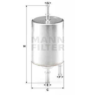 Фільтр паливний Mann WK720/4 зображення 1