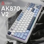 Клавиатура Ajazz AK870 V2 Flying Fish Switch USB UA White/Blue (AK870-V2-FF-BWB) - уменьшенное изображение 6