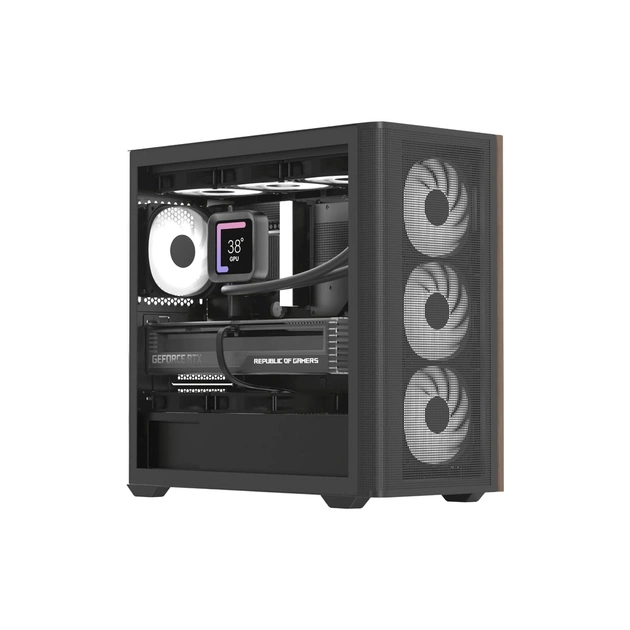 Корпус для ПК AeroCool D301A-G-BK-v2 Black (ACCS-DS03043.11) - изображение 1