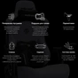 Крісло для геймерів Anda Seat Kaiser 3 Pro Size XL Fabric Gray (AD12YDC-XL-01-G-PV/F-G02) - зменшене зображення 5