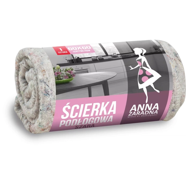 Ганчірка для підлоги Anna Zaradna сіра 60 х 60 см (5903936005161) - зображення 1