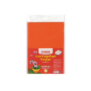Кольоровий картон Maxi A4 Гофрокартон 21х29,7 см помаранчевий (MX61891) зображення 1