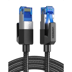 Патч-корд 15м, S/FTP cat 7 RJ-45 COPPER black Ugreen (U_30799) зображення 1