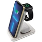 Зарядний пристрій Canyon WS-304 Foldable 3in1 Wireless charger Cosmic Latte (CNS-WCS304CL) - зменшене зображення 8
