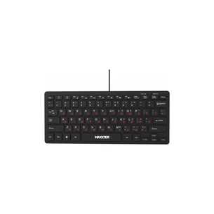 Клавіатура Maxxter KBM-C01B-UA USB UA Black (KBM-C01B-UA) зображення 1