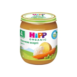 Дитяче пюре HiPP Овочеве асорті 125 г (1223072) изображение 1