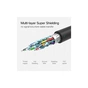 Кабель мультимедійний HDMI to HDMI 1.0m HD101 Round (Yellow/Black) Ugreen (10115) - уменьшенное изображение 6