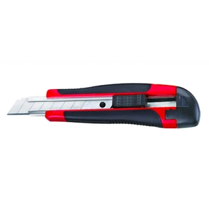 Ніж канцелярський H-Tone 18 мм помаранчевий з гумовими вставками (KNIFE-HT-JJ40609-18) изображение 1