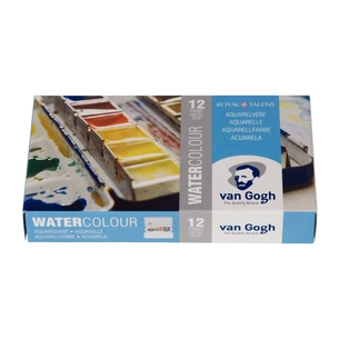 Акварельні фарби Royal Talens Van Gogh 12 кольорів + пензлик (8712079049003) зображення 1