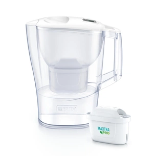 Фільтр-глечик Brita Aluna Memo MXPro 2.4л (1.4л очищеної води) з фільтр-картриджем 3шт, білий (1053054) изображение 1