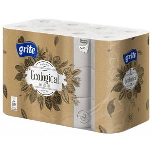 Туалетний папір Grite Ecological Plius 3 шари 24 рулони (4770023350265) зображення 1