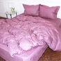 Постільна білизна MirSon Satin Stripe 30-0008 Smoky Pink 143х210 Полуторна (2200005250273) - зменшене зображення 3
