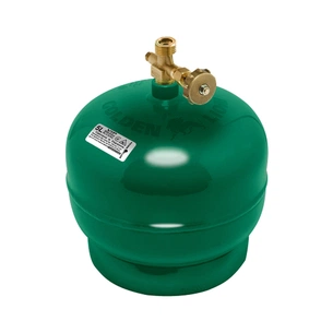 Побутовий газовий балон Voltronic Golden Lion 2кг (4,8л) + пальник 20354 Green (GL-GBG-2k-48L) picture 1