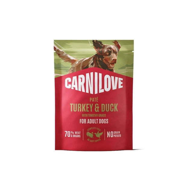 Консервы для собак Carnilove Turkey & Duck with Timothy Grass 300 г (8595602583713) - изображение 1