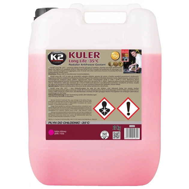 Антифриз K2 Kuler Long Life -35 °C G13 20 кг (W406R) - зображення 1
