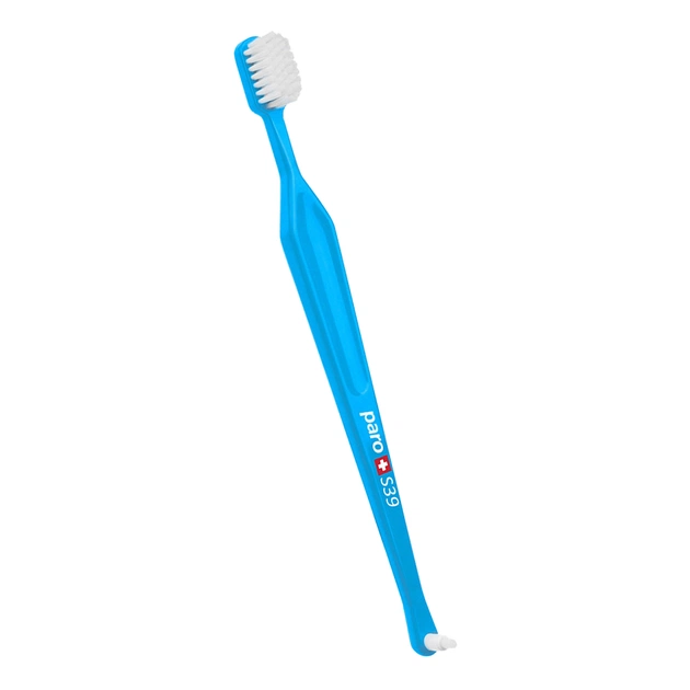 Зубная щетка Paro Swiss S39 мягкая голубая (7610458007150-blue) - изображение 1