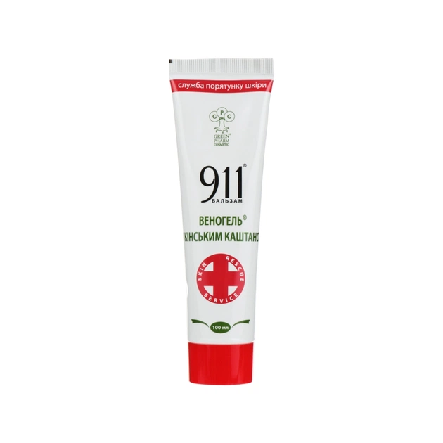 Бальзам для тіла Green Pharm Cosmetic 911 Веногель із кінським каштаном 100 мл (4820182110351) - зображення 1