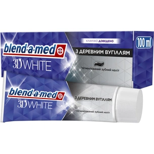 Зубна паста Blend-a-med 3D White З деревним вугіллям 100 мл (8006540793046) зображення 1