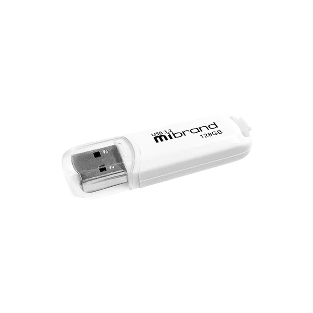 USB флеш накопичувач Mibrand 128GB Marten White USB 3.2 (MI3.2/MA128P10W) - изображение 1