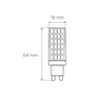 Лампочка Eurolamp LED G9 6W 600Lm 3000K (LED-G9-0630(220)) - зменшене зображення 3