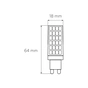 Лампочка Eurolamp LED G9 6W 600Lm 3000K (LED-G9-0630(220)) - зменшене зображення 3