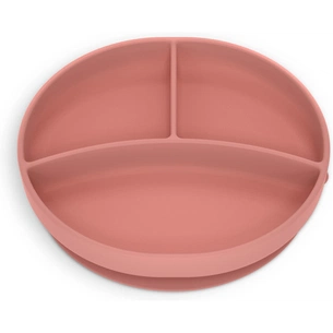 Тарілка дитяча Suavinex Colour Essence силіконова для вводу прикорму на 3 секції, +6 міс. рожева (402916) picture 1