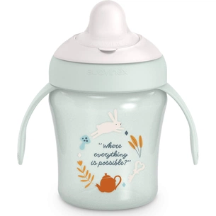 Поїльник-непроливайка Suavinex Wonderland чашка з носиком, 200 мл,+6 міс. світло-зелена (402789) зображення 1