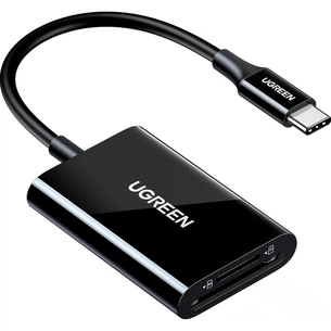 Зчитувач флеш-карт Ugreen USB-C 3.1 to TF/SD CM265 Black (35622) зображення 1