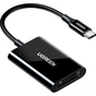 Зчитувач флеш-карт Ugreen USB-C 3.1 to TF/SD CM265 Black (35622) - зменшене зображення 1