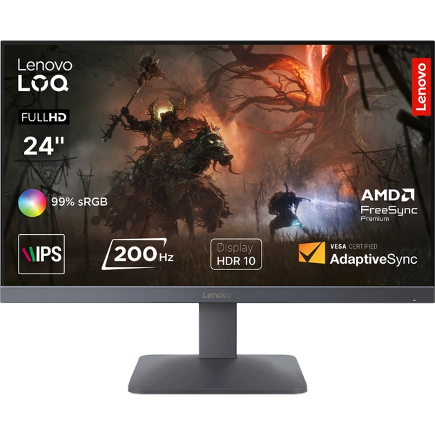 Монітор Lenovo LOQ 24-10 (68F1GACBUA) - зображення 1