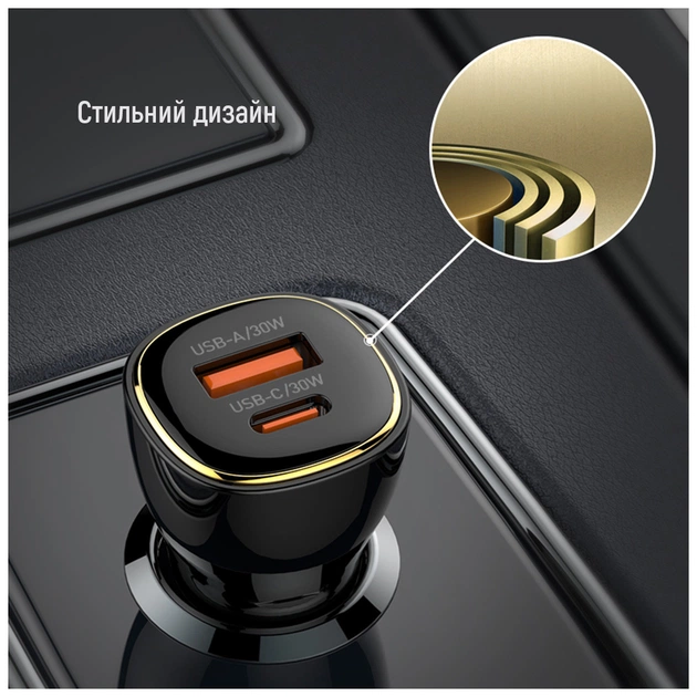 Зарядний пристрій ColorWay PowerDelivery PPS USB (USB-A + USB-C) (60W) Black (CW-CHA046PD-BK) - picture 12