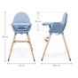Стульчик для кормления Kinderkraft 2 в 1 Fini 2 Nordic Breeze (5902533929733) - уменьшенное изображение 6