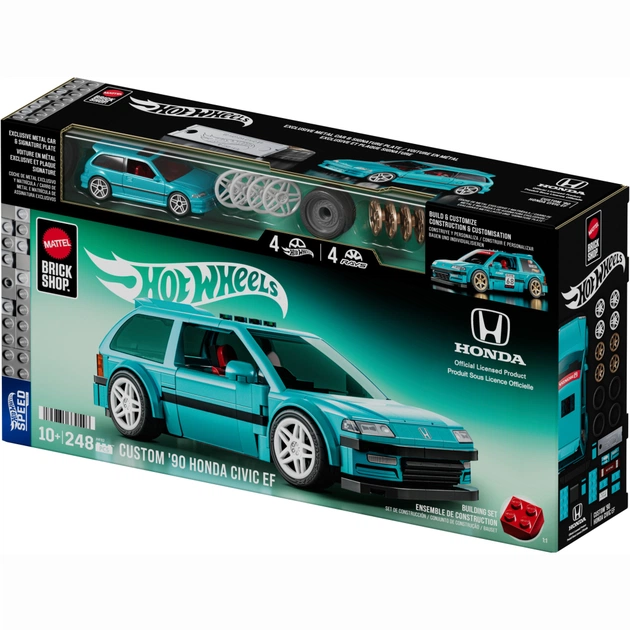 Конструктор Mattel Brick Shop Speed Honda Custom 90 Civic EF (JHF62) - зображення 1
