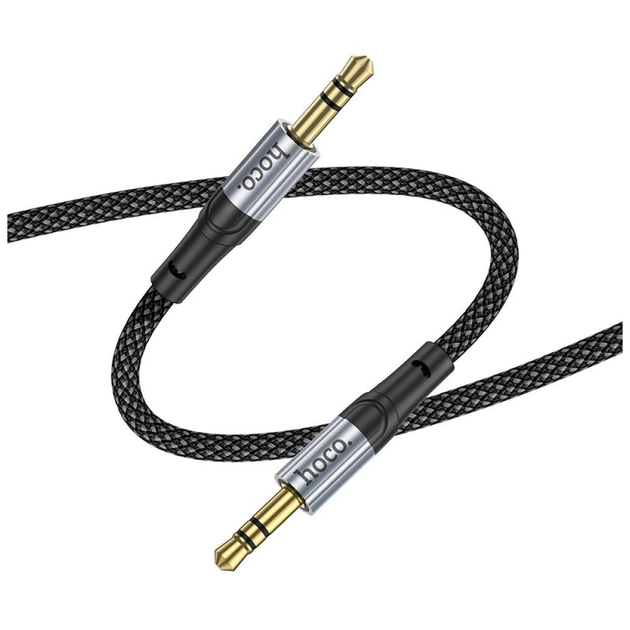 Кабель мультимедійний 3.5mm M to 3.5mm M 1.0m Black HOCO (6942007608800) - picture 4