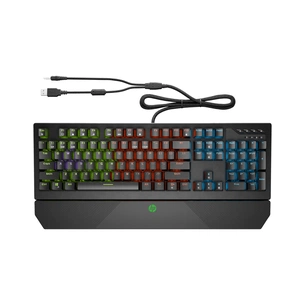 Клавіатура HP Pavilion Gaming 800 LED 108key Red Switch USB Black (5JS06AA) зображення 1
