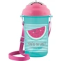 Поїльник-непроливайка Canpol babies з малюнком і трубкою 400 мл Рожевий (4/102_pin) - зменшене зображення 1
