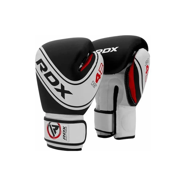 Боксерські рукавички RDX 4B Robo Kids White/Black 6 унцій (JBG-4B-6oz) - изображение 1