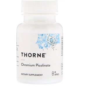 Мінерали Thorne Research Хром Пиколинат 500 мкг, Chromium Picolinate, 60 капсул (THR-25502) зображення 1