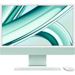 Комп'ютер Apple A2874 24" iMac Retina 4.5K / Apple M3 with 8-core GPU, 256SSD, Green (MQRA3UA/A) зображення 1