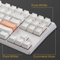 Клавіатура Ducky One 3 TKL Cherry MX Blue RGB UA USB White (DKON2187ST-CUAPXPWWWSC1) - зменшене зображення 10