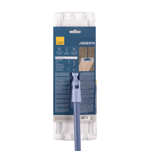 Швабра Ardesto Solid З телескопічною ручкою 75/130 см та змінною насадкою 41 см Синя (ARHE1111SB) - picture 9