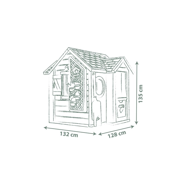 Игровой домик Smoby Life Садовий з кашпо та годівничкою (7600810408) - изображение 5